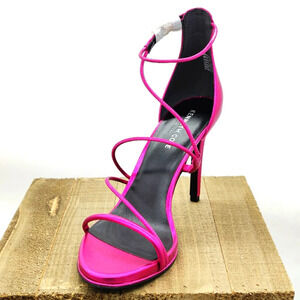 Kenneth Cole Strappy Heels / Metallic Hot Pink / Size 9.5